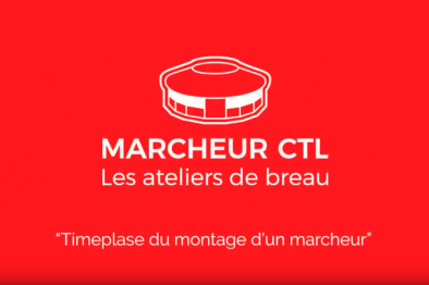 Vidéo de la construction d'un marcheur